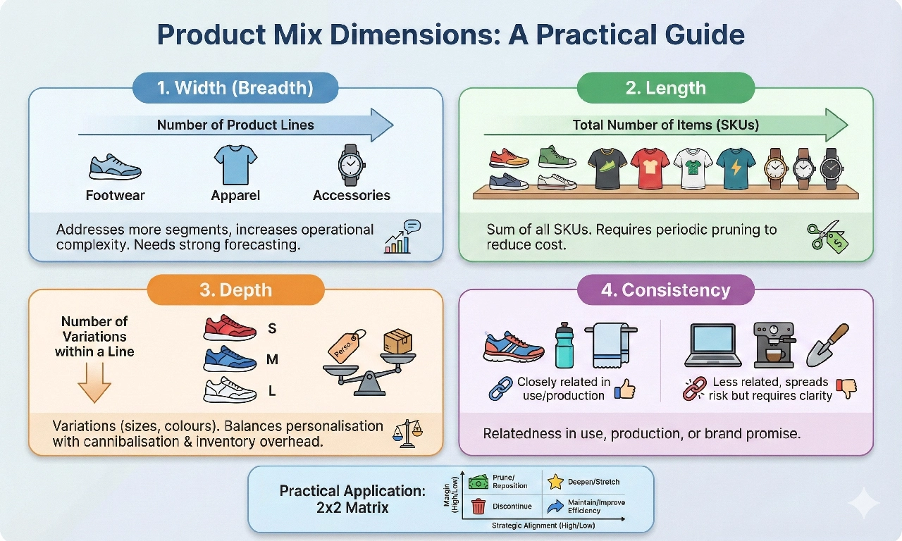product mix dimensions