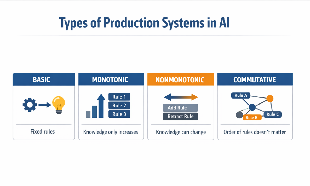 Types of production system in AI